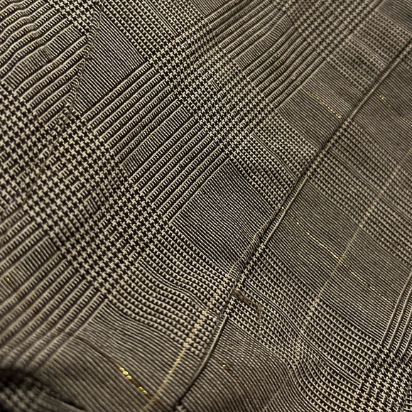 Valia high low brown and gold stretch flare skirt size L - Picture 7 of 8